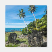 Rai Stones auf Yap Island Magnet (Vorne)