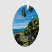 Rai Stones auf Yap Island Ornament (Vorderseite)
