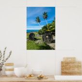 Rai Stones On Yap Island Poster (Küche)