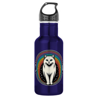 Raibow Cat Edelstahlflasche