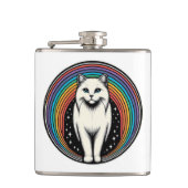 Raibow Cat Flachmann (Vorderseite)