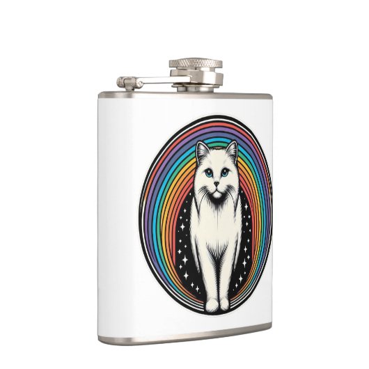 Raibow Cat Flachmann (Rechts)