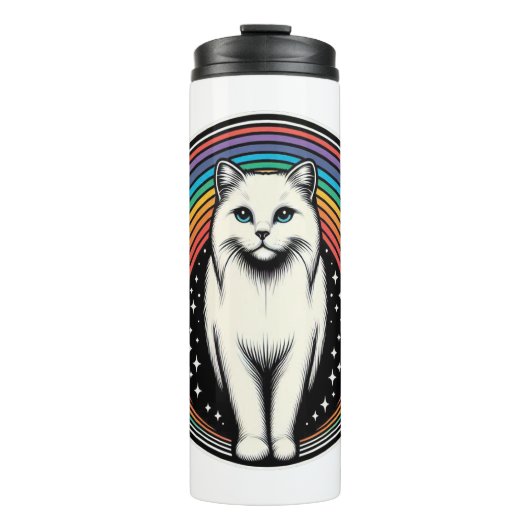 Raibow Cat Thermosbecher (Vorderseite)