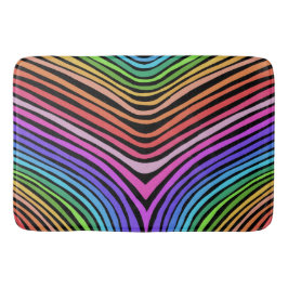 Raibow Stripes Curines Badematte