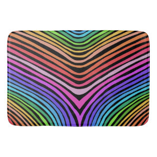 Raibow Stripes Curines Badematte