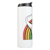 Raibow T-Rex Thermosbecher (Nach links gedreht)