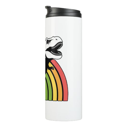 Raibow T-Rex Thermosbecher (Nach rechts gedreht)