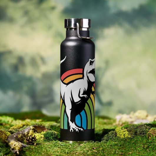 Raibow T-Rex Trinkflasche (Außenbereich)
