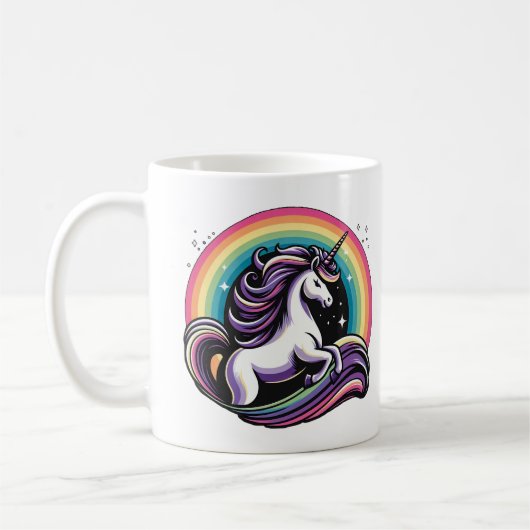 Raibow Unicorn Kaffeetasse (Links)