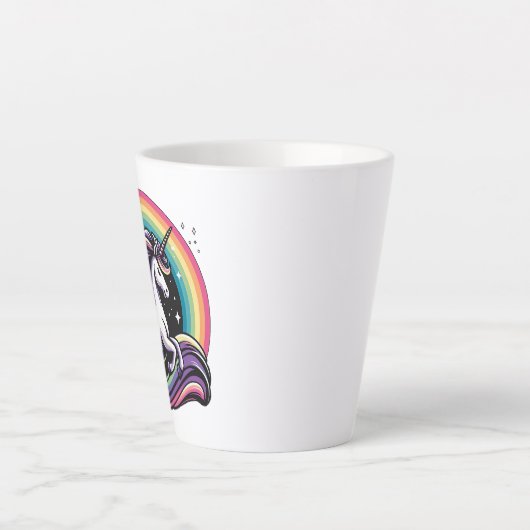 Raibow Unicorn Milchtasse (Vorderseite)