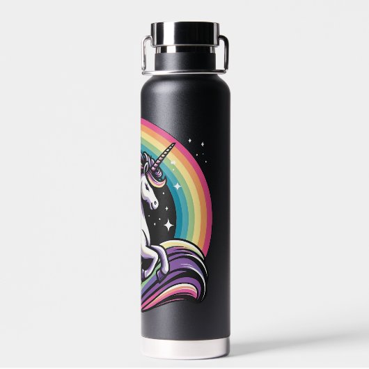 Raibow Unicorn Trinkflasche (Rückseite)
