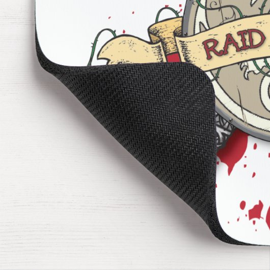 Raid-FÜHRER Tätowierung - Klinge, Axt und Schild Mousepad (Ecke)