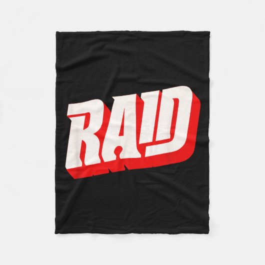 Raid-Kostüm für Emblem-Fans Fleecedecke (Vorderseite)