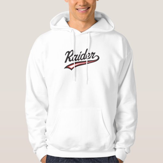 Raider Name Design – Power & Stärke Stil Hoodie (Vorderseite)