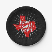 Raider Red and Black Zuhause, Sweet Zuhause - Texa Pappteller (Vorderseite)