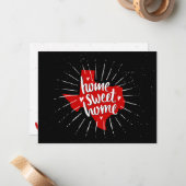 Raider Red and Black Zuhause Sweet Zuhause - Texas Mitteilungskarte (Vorderseite/Rückseite Beispiel)