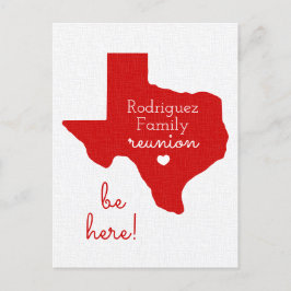Raider Red Staat von Texas Family Wiedersehen Postkarte