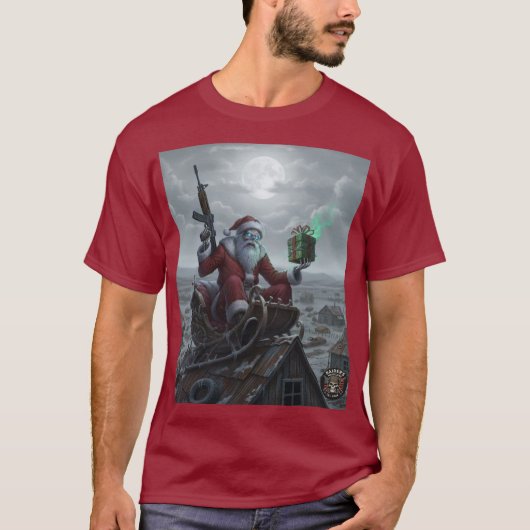 Raider’s Wasteland Skelly Santa Shirt (Vorderseite)