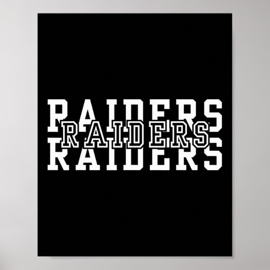 Raiders attackieren US-Flagge Männer Junge Frauen  Poster (Vorne)