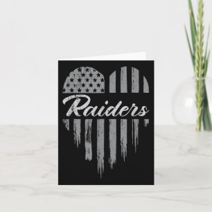 Raiders Herz Name Männer Frauen Mädchen Kind  Karte