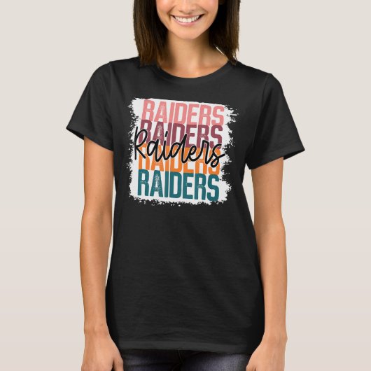 Raiders Pride School Sport Fan Team Spirit Mascot T-Shirt (Vorderseite)