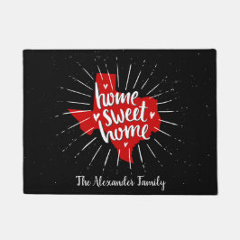 Raiders Red and Black Zuhause Sweet Zuhause - Texa Fußmatte
