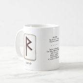 Raidho RuneStone-Tasse Kaffeetasse (Vorderseite Links)