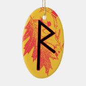 Raidho Viking Rune Weihnachten Ornament - Balance! (Rechts)