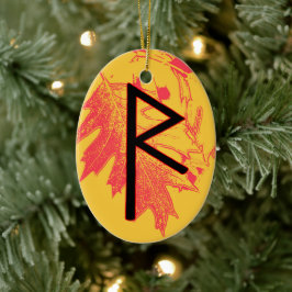 Raidho Viking Rune Weihnachten Ornament - Balance!