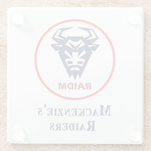 RAIDM-Untersetzer Glasuntersetzer (Rückseite)