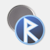 Raido Ride Rune Magnet (Vorderseite/Rückseite)