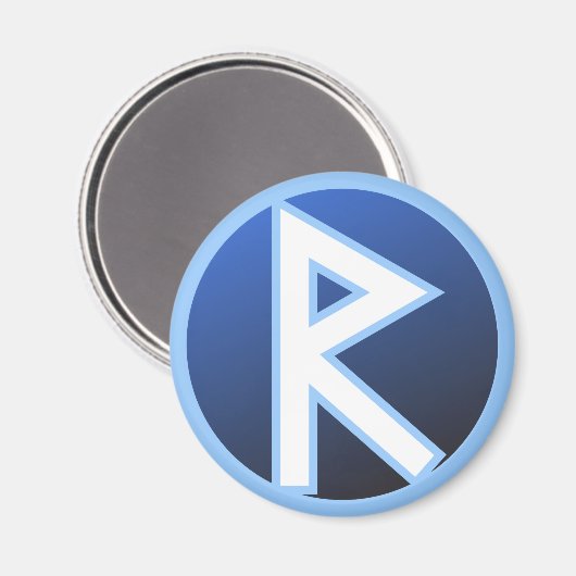 Raido Ride Rune Magnet (Vorderseite/Rückseite)