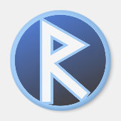 Raido Ride Rune Magnet (Vorne)