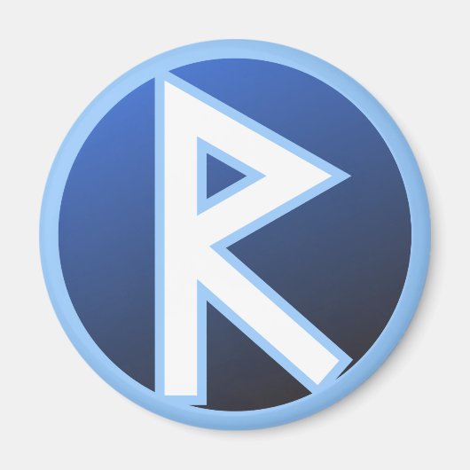 Raido Ride Rune Magnet (Vorne)