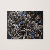 Raijin Bleu Puzzle (Horizontal)