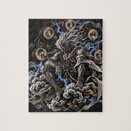 Raijin Bleu Puzzle (Vertikal)