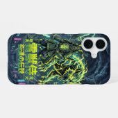 Raiju Blitzwolf Samurai iPhone 16 Hülle (Rückseite (Horizontal))