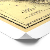 Rail Map 1882 von California & Nevada Poster (Ecke)