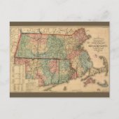 Rail Road & Township Karte von Massachusetts, 1879 (Vorderseite)