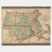Rail Road & Township Karte von Massachusetts, 1879 Fleecedecke (Vorderseite (Horizontal))