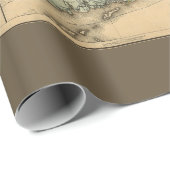 Rail Road & Township Karte von Massachusetts, 1879 Geschenkpapier (Rolleneckpunkt)