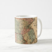 Rail Road & Township Karte von Massachusetts, 1879 Kaffeetasse (VorderseiteRechts)