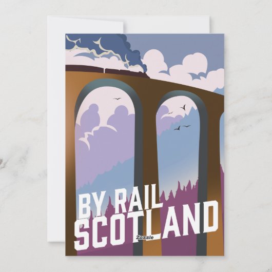Rail Scotland Feiertagskarte (Rückseite)