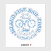 Rail Trail der Insellinie (Radfahren) Aufkleber (Blatt)