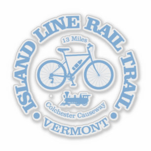 Rail Trail der Insellinie (Radfahren) Aufkleber
