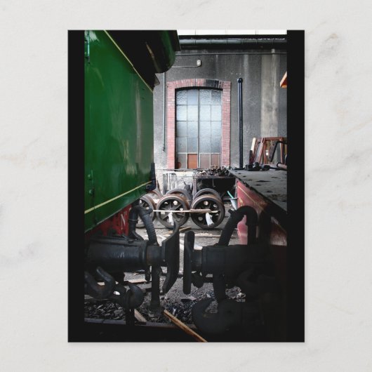 Rail yard Old Steam Train Le Mastrou Postcard Postkarte (Vorderseite)