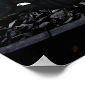 Rail Yard Old Steam Train Le Mastrou Poster (Ecke)