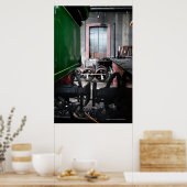 Rail Yard Old Steam Train Le Mastrou Poster (Küche)