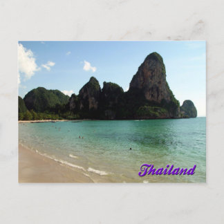Railay Beach, Krabi, Thailand Postcard Postkarte