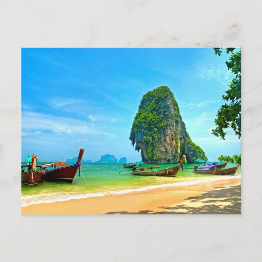 Railay Beach Krabi, Thailand Postkarte (Vorderseite)